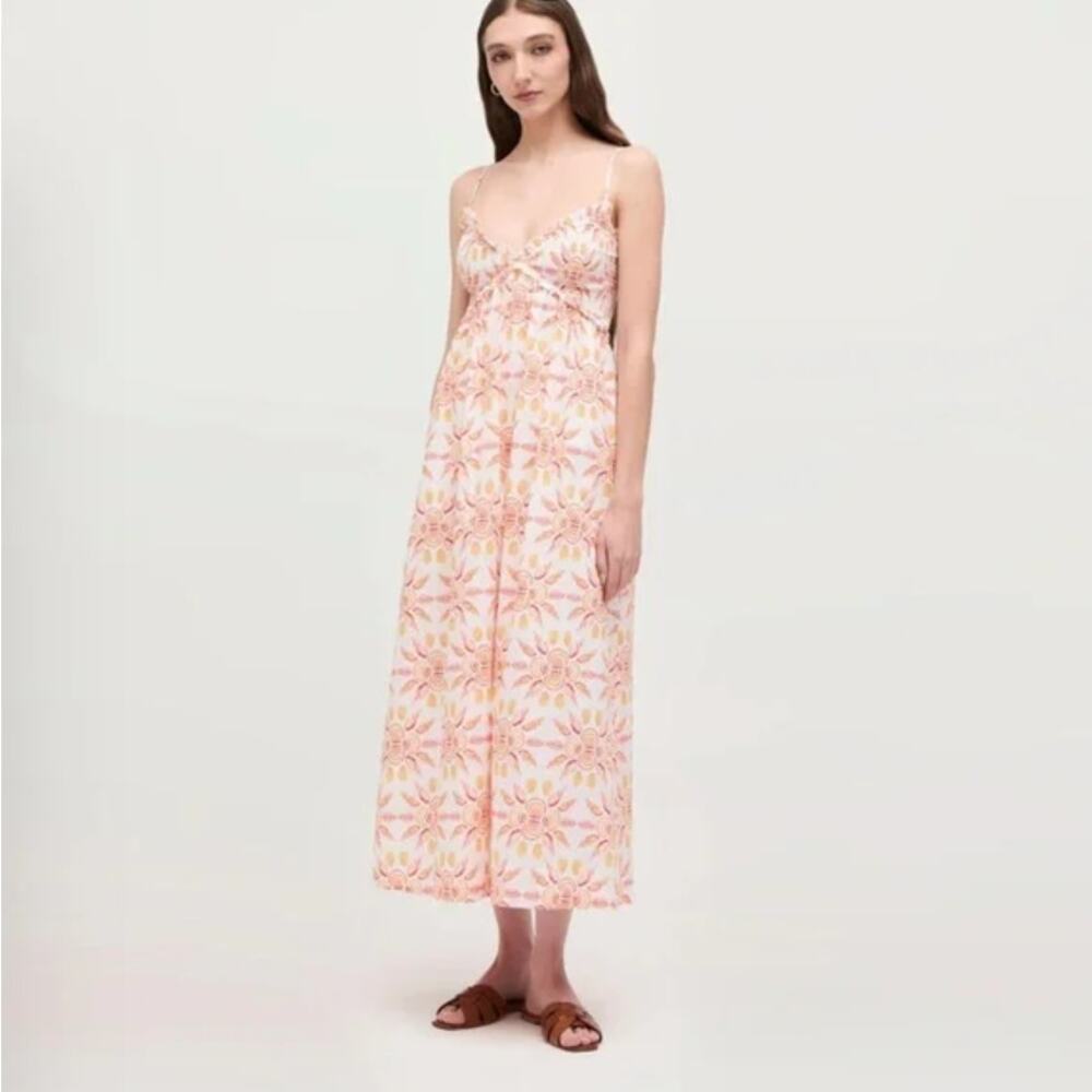 NWT Hill House Sydney Nap Dress in Orange Shell Mosaic Size XXL